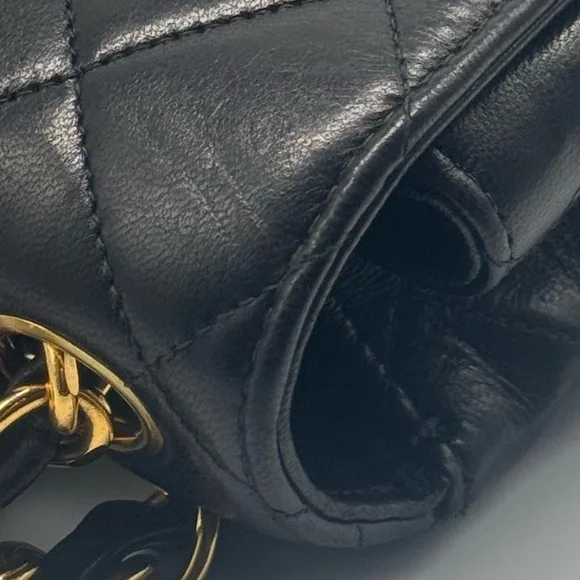 SOLD Chanel Jumbo Single Flap Shoulder Bag with Black Interior Series (96-97) - Picture 12 of 16